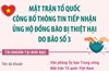 Mặt trận Tổ quốc công bố thông tin tiếp nhận ủng hộ đồng bào bị thiệt hại do bão số 3