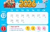 4 ngày nghỉ dịp Tết Dương lịch 2026