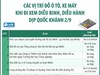 Các vị trí đỗ ô tô, xe máy khi đi xem diễu binh, diễu hành dịp Quốc khánh 2/9
