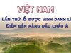 Việt Nam lần thứ 6 được vinh danh là Điểm đến hàng đầu châu Á