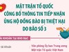 Mặt trận Tổ quốc công bố thông tin tiếp nhận ủng hộ đồng bào bị thiệt hại do bão số 3