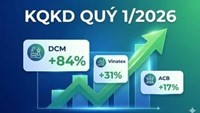 Kết quả kinh doanh quý I/2026 hé lộ: nhiều doanh nghiệp tăng trưởng mạnh
