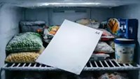 Tờ giấy A4 giúp kiểm tra ngăn đông