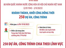 Khánh thành, khởi công đồng loạt 250 công trình, dự án chào mừng kỷ niệm 80 năm Quốc khánh 2/9