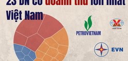 Doanh nghiệp nào tạo doanh thu lớn nhất Việt Nam? 4 “ông lớn” nhà nước chiếm gần một nửa tổng quy mô