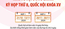 Những nội dung chính của Kỳ họp thứ 8, Quốc hội khóa XV