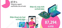 10 tháng năm 2025: 7 mặt hàng xuất khẩu trên 10 tỷ USD