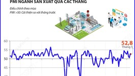 Tháng 5/2026: Chỉ số PMI tăng lên 52,8 điểm