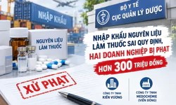 Hai doanh nghiệp dược bị phạt hơn 300 triệu đồng vì nhập nguyên liệu sai quy định