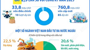 5 tháng năm 2026: Đầu tư của Việt Nam ra nước ngoài đạt 794,6 triệu USD gấp 2,5 lần so với cùng kỳ năm 2025
