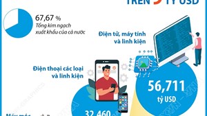 7 tháng năm 2025: 7 mặt hàng xuất khẩu trên 9 tỷ USD