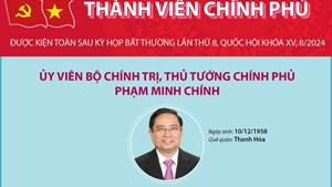 Thành viên Chính phủ nhiệm kỳ 2021-2026 (được kiện toàn sau kỳ họp bất thường lần thứ 8, Quốc hội khóa XV)