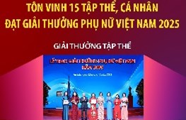 Tôn vinh 15 tập thể, cá nhân đạt giải thưởng Phụ nữ Việt Nam 2025