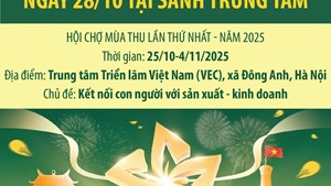 Hội chợ Mùa thu lần thứ nhất - năm 2025: Lịch biểu diễn/hoạt động ngày 28/10 tại Sảnh Trung tâm