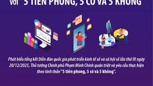 Thủ tướng yêu cầu phát triển kinh tế số, xã hội số, công dân số với "5 tiên phong, 5 có và 5 không"