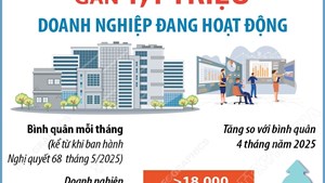 Đến hết năm 2025: Cả nước có gần 1,1 triệu doanh nghiệp đang hoạt động