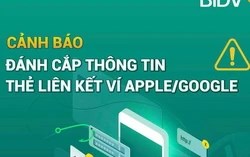 Cảnh báo mới từ ngân hàng về rủi ro khi liên kết thẻ với Apple Pay, Google Pay