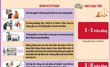 Mức phạt tiền đối với hành vi vi phạm các quy định về sử dụng điện từ 25/5/2026