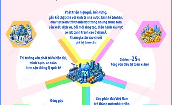 Đến năm 2045: Khu vực kinh tế có vốn đầu tư nước ngoài đóng góp 30%GDP cả nước