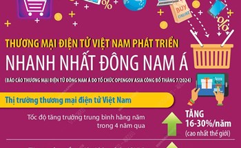 Việt Nam được đánh giá phát triển thương mại điện tử nhanh nhất Đông Nam Á