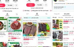 nhiều TikToker vẫn bán thịt trâu gác bếp trên sàn thương mại điện tử sau vụ Hải Sapa