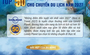 Đà Nẵng - top 50 điểm đến tốt nhất cho chuyến du lịch năm 2027