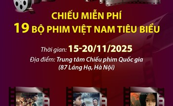 19 bộ phim được chiếu miễn phí tại Tuần phim chào mừng Liên hoan Phim Việt Nam lần thứ XXIV
