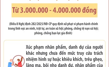Một số hành vi vi phạm quy định về trật tự công cộng bị phạt tiền từ 3.000.000 - 4.000.000 đồng từ 15/12/2025