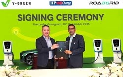 V-GREEN liên minh với “ông lớn” dầu khí Ấn Độ, phủ trạm sạc xe điện tại hơn 24.400 cây xăng