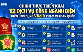 EVN đưa 12 dịch vụ công ngành điện lên ứng dụng VNeID