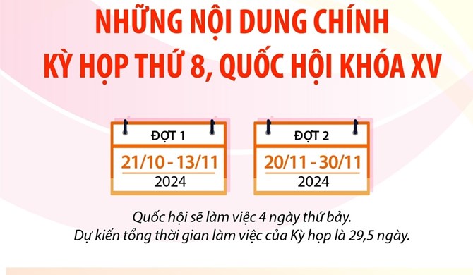 Những nội dung chính của Kỳ họp thứ 8, Quốc hội khóa XV