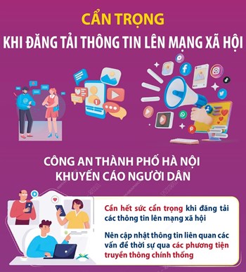 Cẩn trọng khi đăng tải thông tin lên mạng xã hội