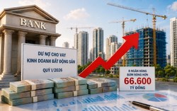 Ngân hàng tiếp tục rót mạnh vốn vào bất động sản: 8 nhà băng tăng thêm hơn 66.000 tỷ đồng chỉ sau một quý