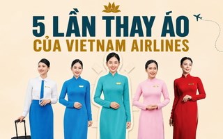 50 năm đồng phục tiếp viên Vietnam Airlines: 5 lần thay đổi đáng nhớ