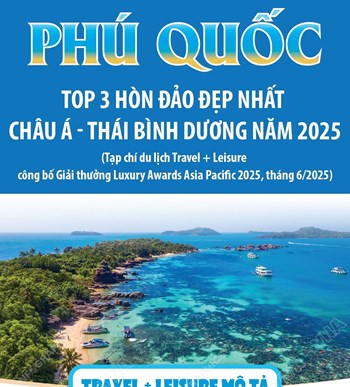 Phú Quốc: Top 3 hòn đảo đẹp nhất châu Á - Thái Bình Dương năm 2025