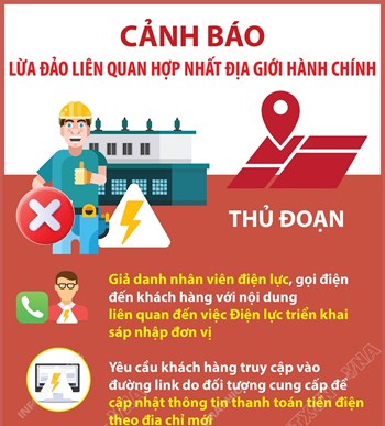 Cảnh báo lừa đảo liên quan hợp nhất địa giới hành chính
