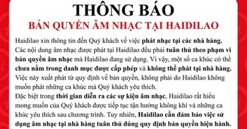 Haidilao giải thích lý do không phát nhạc theo yêu cầu của khách hàng