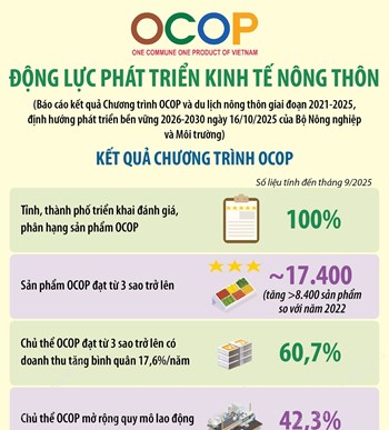 OCOP: Động lực phát triển kinh tế nông thôn