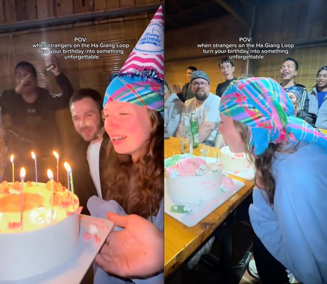 Sinh nhật giữa núi đá Hà Giang: Khi một nữ du khách ngoại quốc rơi nước mắt vì sự tử tế - Ảnh 1