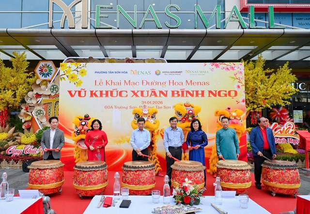 Khai mạc đường hoa Vũ Khúc Xuân Bính Ngọ 2026: Không gian xuân kết nối di sản và cộng đồng - Ảnh 1