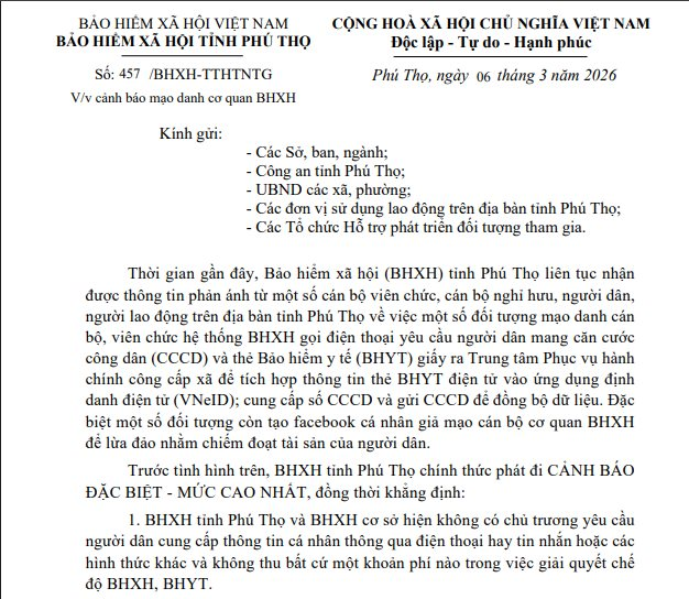 Cơ quan bảo hiểm xã hội cảnh báo chiêu trò giả danh để lừa đảo người dân - Ảnh 1