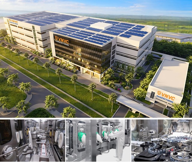 D&acirc;y chuyền c&ocirc;ng nghệ cao do Syntegon (Đức) cung cấp gi&uacute;p Nh&agrave; m&aacute;y Vaccine v&agrave; Sinh phẩm VNVC gia nhập nh&oacute;m 20 cơ sở sản xuất vaccine hiện đại nhất thế giới. Ảnh: VNVC v&agrave; Syntegon.