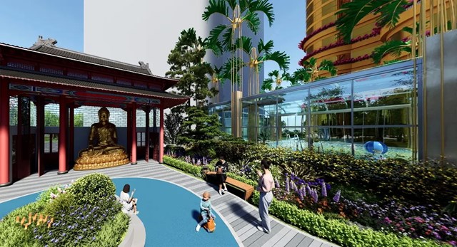 C&ocirc;ng vi&ecirc;n Bồ Đề T&acirc;m - điểm nh&acirc;n t&acirc;m linh gi&uacute;p cư d&acirc;n thanh tịnh v&agrave; thư gi&atilde;n giữa H&agrave; Nội ồn &agrave;o s&ocirc;i động.