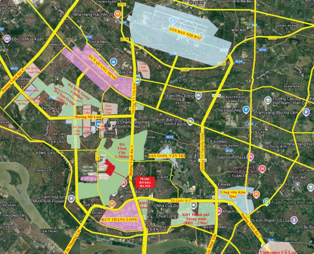 Loạt "&ocirc;ng lớn" Sun Group, Sunshine Group, C.E.O Group hay Taseco Land... xuất hiện ở M&ecirc; Linh.