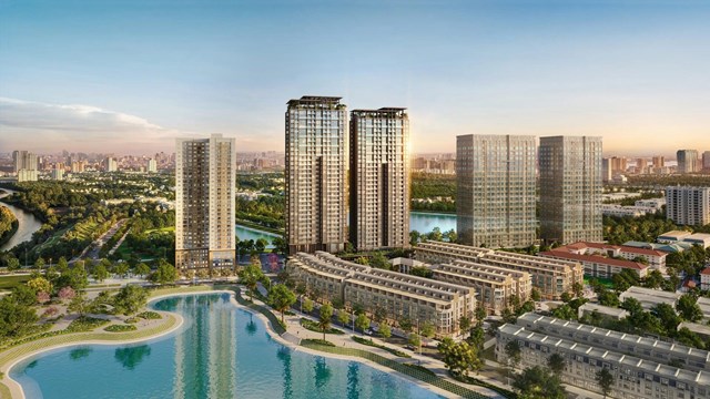 Dự &aacute;n Central Lakeside với 112 căn nh&agrave; phố v&agrave; th&aacute;p đ&ocirc;i chung cư cao cấp 32 tầng