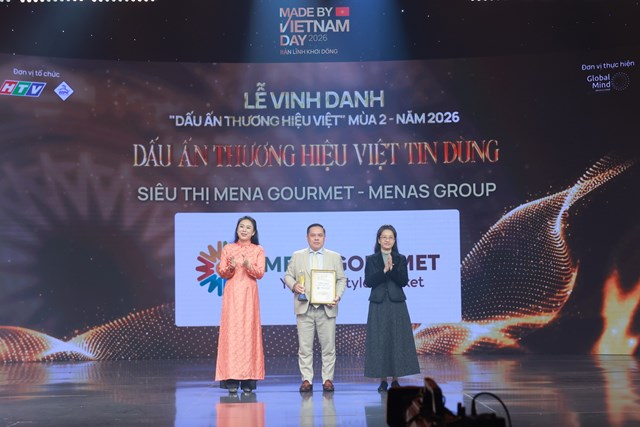 MENA GOURMET ĐƯỢC VINH DANH “DẤU ẤN THƯƠNG HIỆU VIỆT TIN DÙNG” TẠI MADE BY VIETNAM DAY 2026 - Ảnh 1