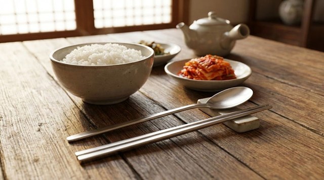 Vì sao người Hàn Quốc chuộng đũa kim loại? - Ảnh 1