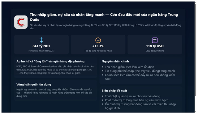 Nợ xấu c&#225; nh&#226;n b&#249;ng nổ tại Trung Quốc, ng&#226;n h&#224;ng đối diện th&#225;ch thức mới - Ảnh 1