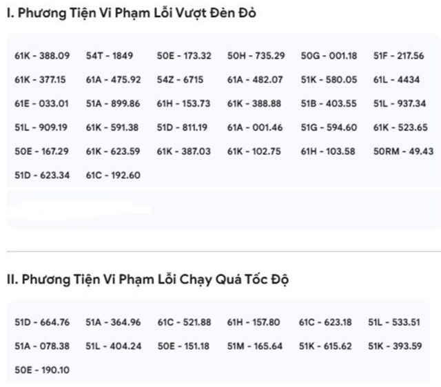 H&#224;ng loạt xe biển số TP.HCM bị phạt nguội tại Đồng Nai trong nửa cuối th&#225;ng 9/2025 - Ảnh 1