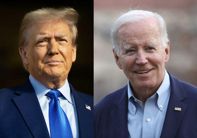 Cựu Tổng thống Mỹ Donald Trump (tr&aacute;i) v&agrave; Tổng thống Mỹ Joe Biden - Ảnh: Bloomberg.